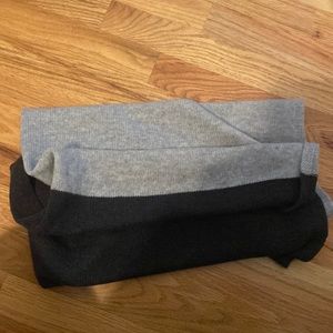 Vince Cashmere wool blend two tone infinity scarf